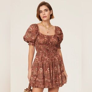 Ulla Johnson Juniper Puff Sleeve Mini Dress
